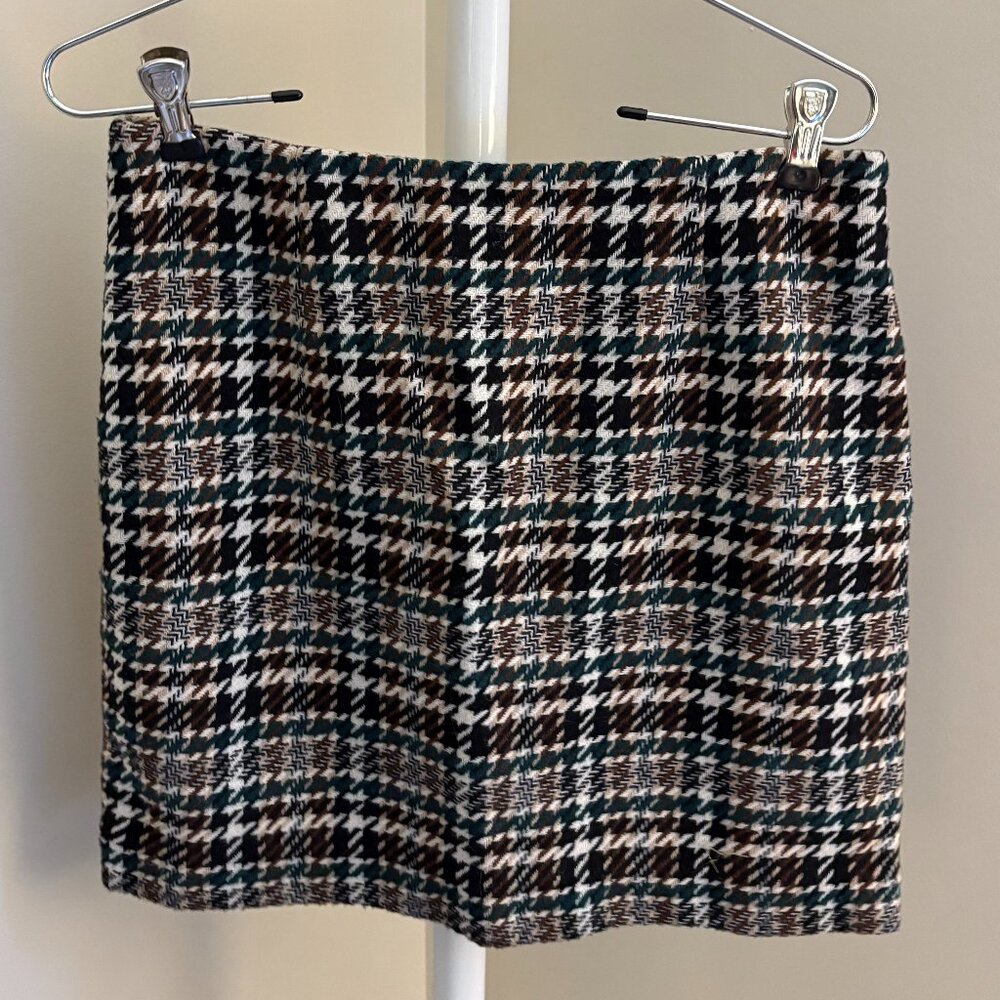 H&M Houndstooth Mini Skirt